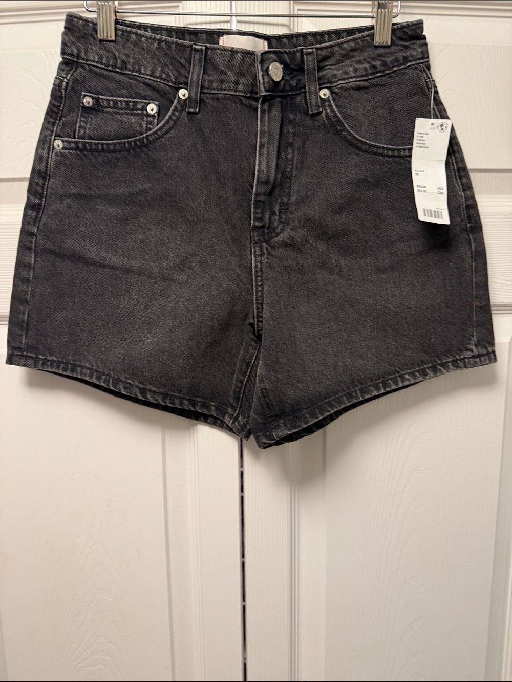 BDG Black High-Rise Denim Shorts